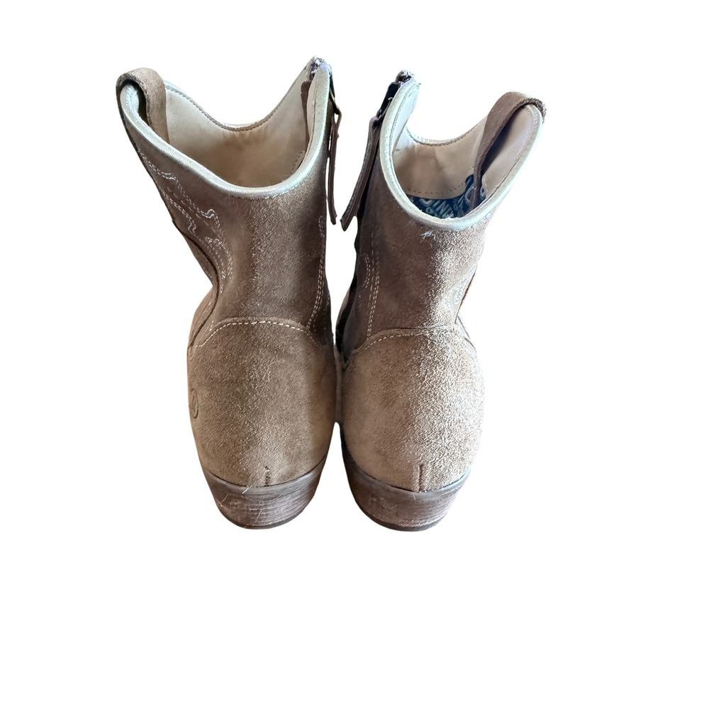 Dingo Daisy Mae Boots Women 8 M Camel Suede Western Cowgirl Ankle DI 861 - Picture 7 of 10